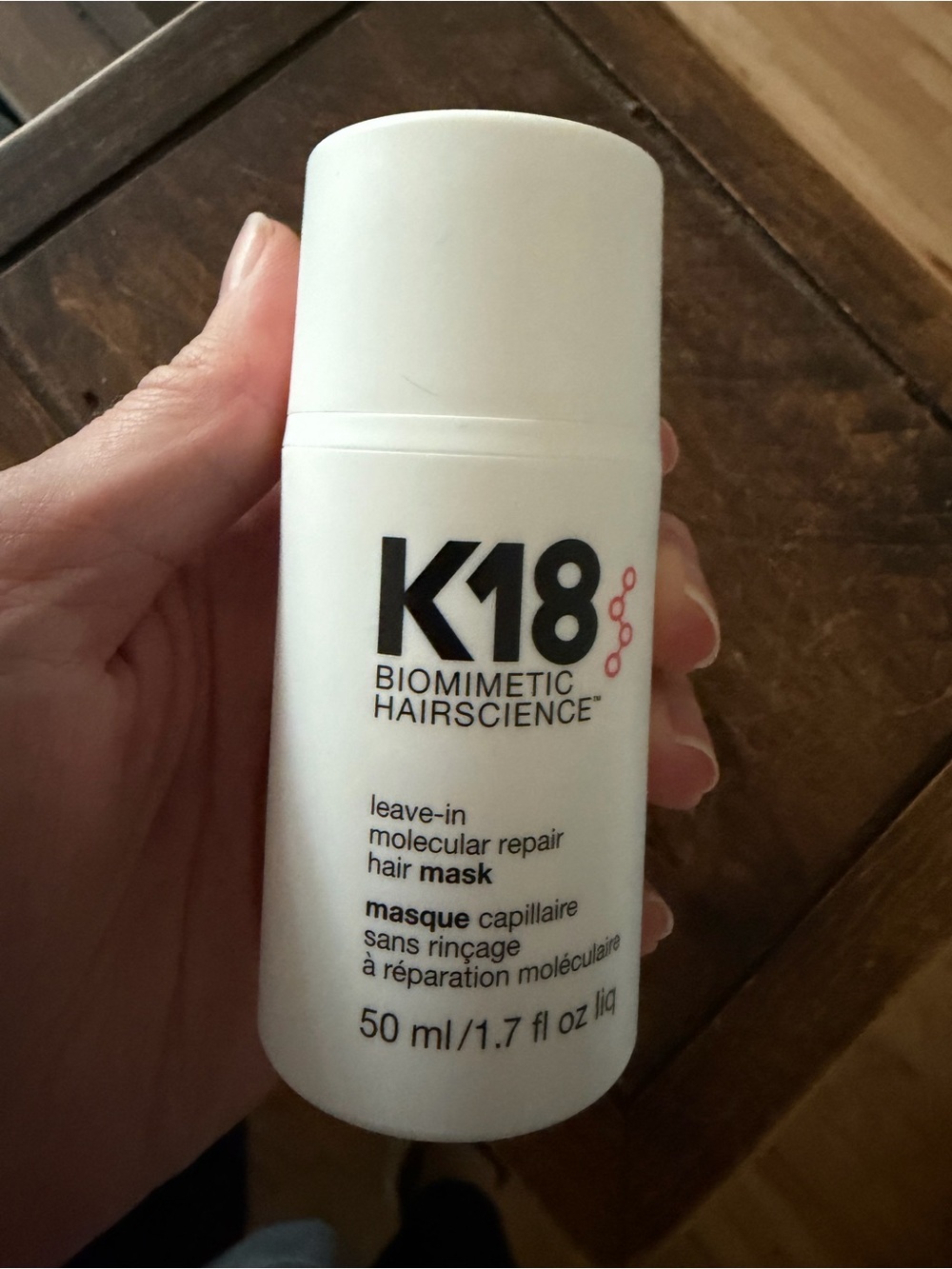 K18 Biomimetic Hairscience Leave-In Molecular Repair Hair Mask - White